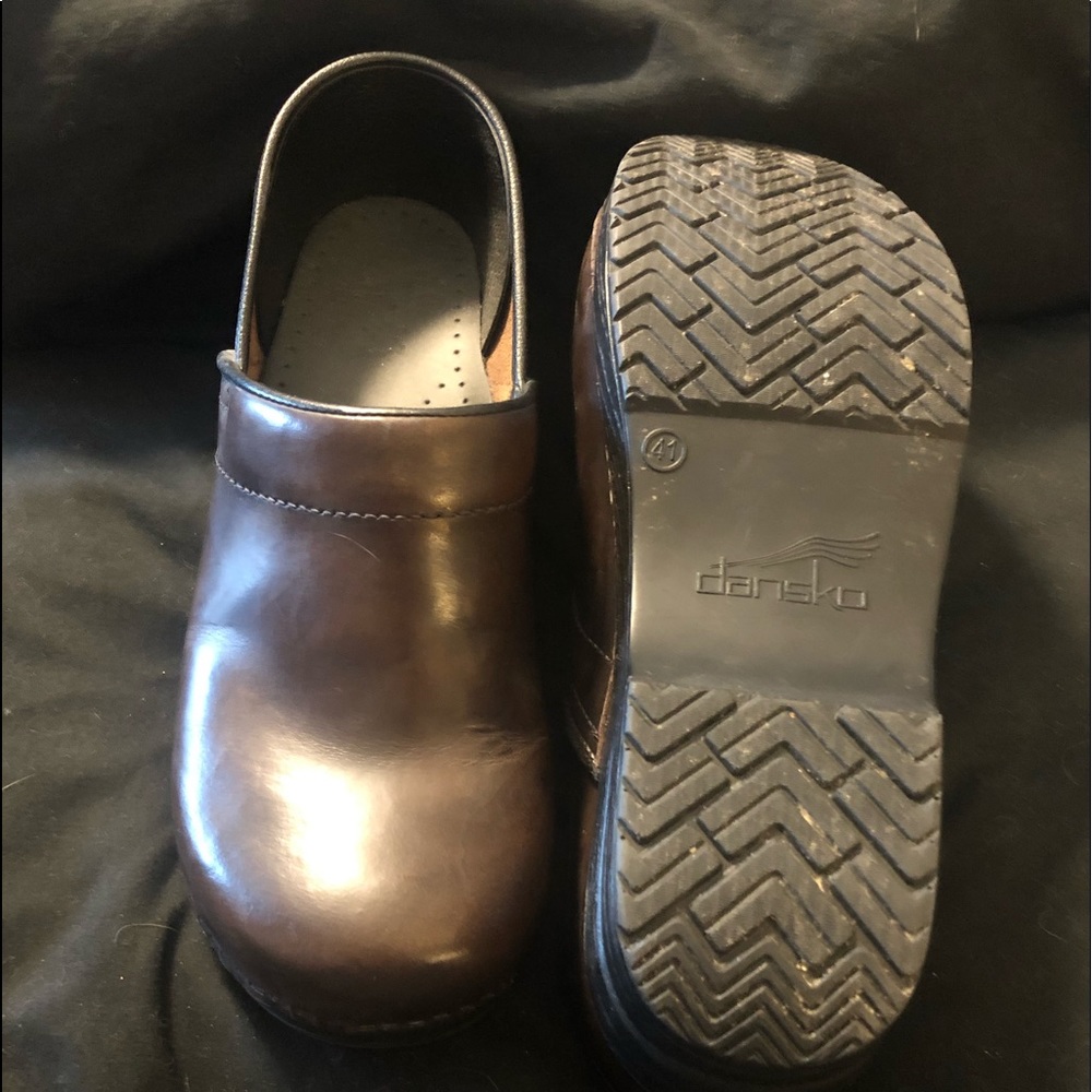 Dark brown leather Dansko